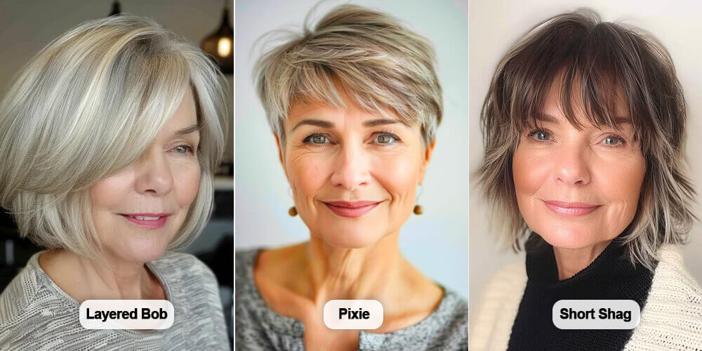 Coiffures recommandées pour les femmes de plus de 60 ans avec des cheveux fins