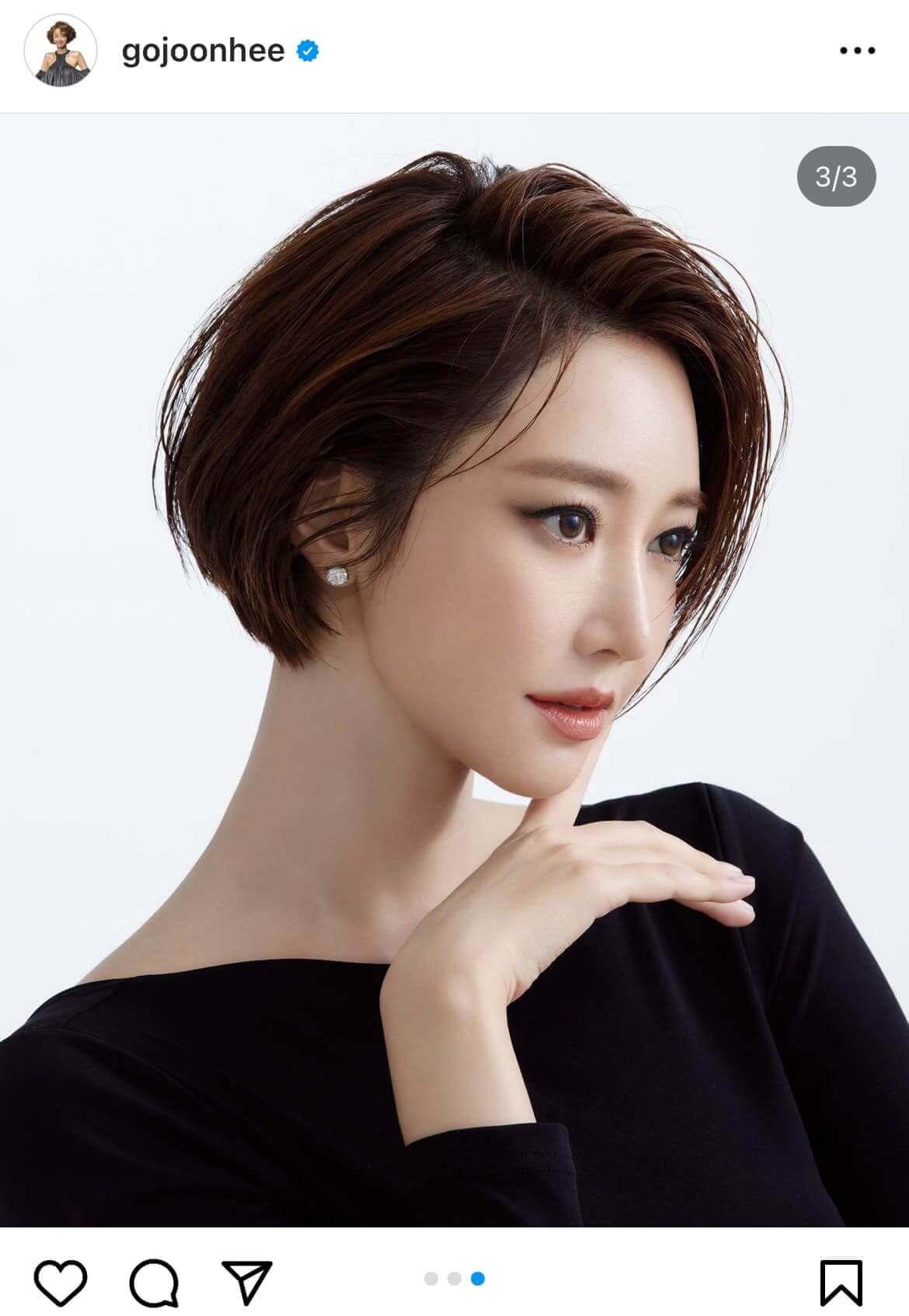 圓臉女生的髮型：大旁分短髮