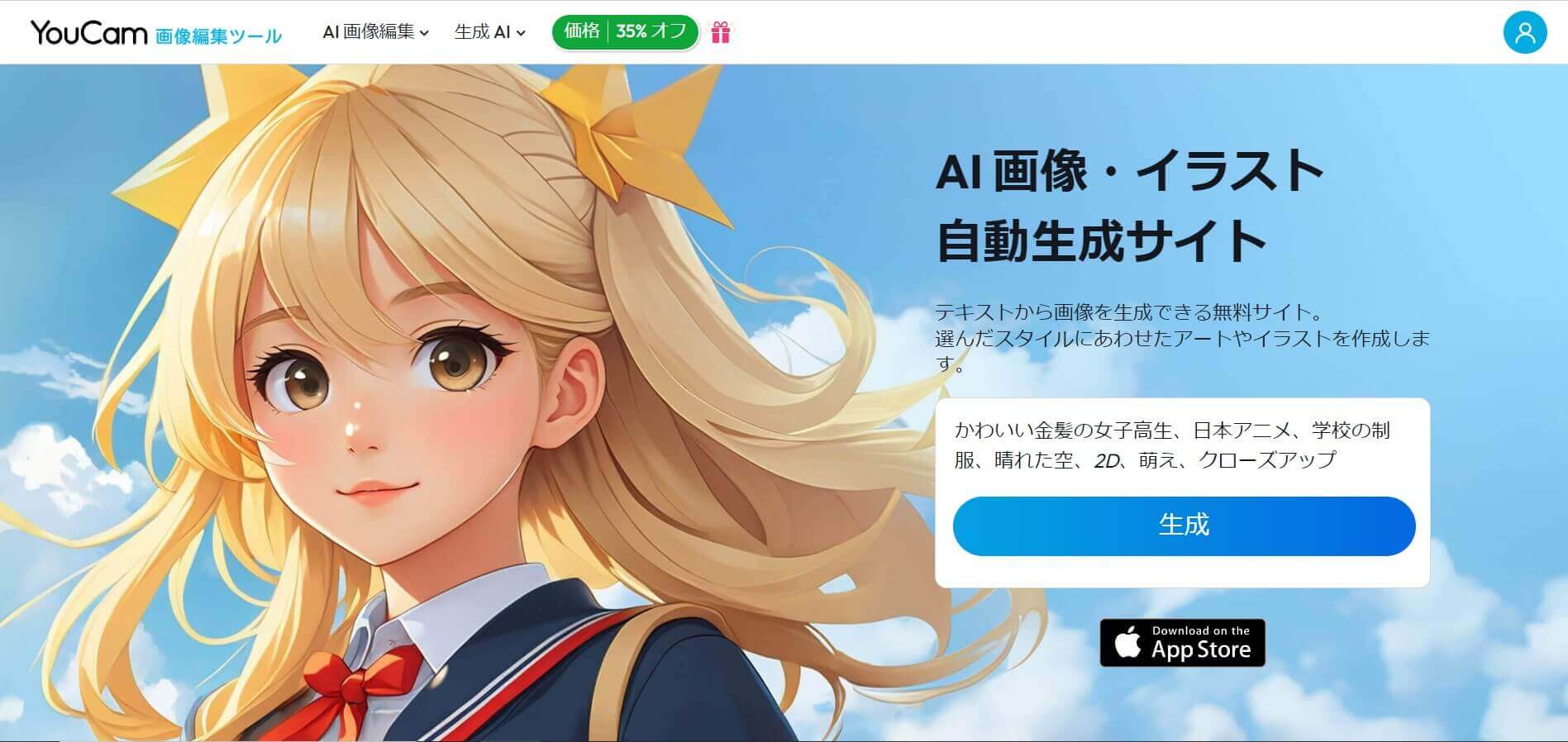 YouCam画像編集ツール