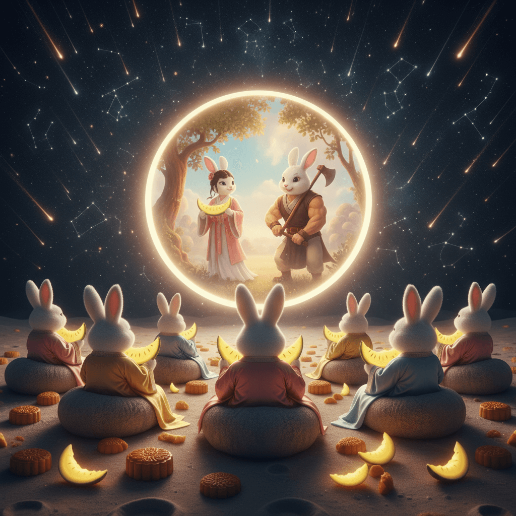 中秋節祝福語、中秋節祝賀圖、中秋節可愛圖案分享領取