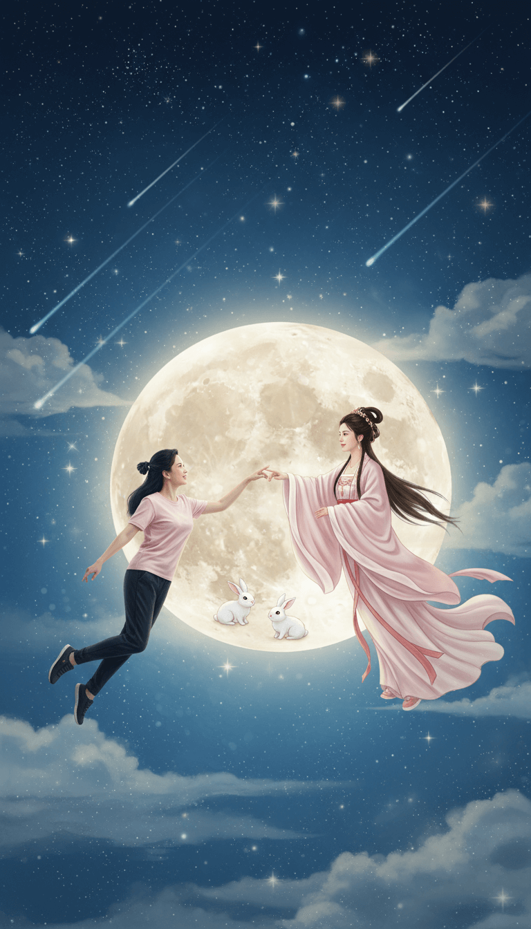 "中秋節祝福語、中秋節祝賀圖、中秋節可愛圖案分享領取	"