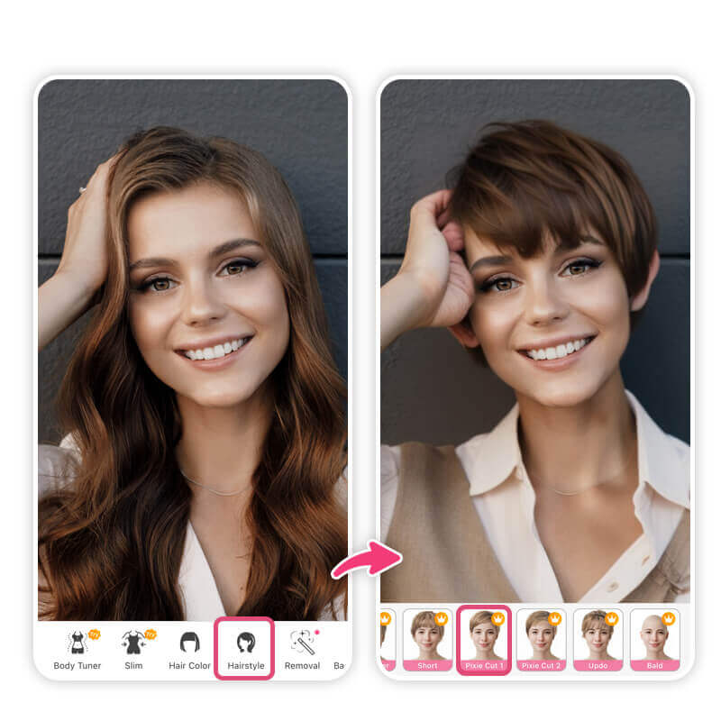 coupe de cheveux en fonction du visage : coupe de cheveux visage en forme de diamant Coupe de cheveux selon visage