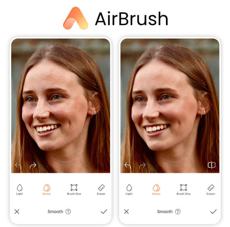 AirBrush skin smoother photo app