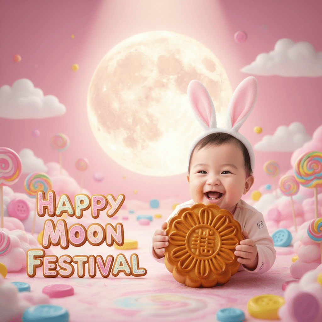 中秋節祝福語、中秋節祝賀圖、中秋節可愛圖案分享領取