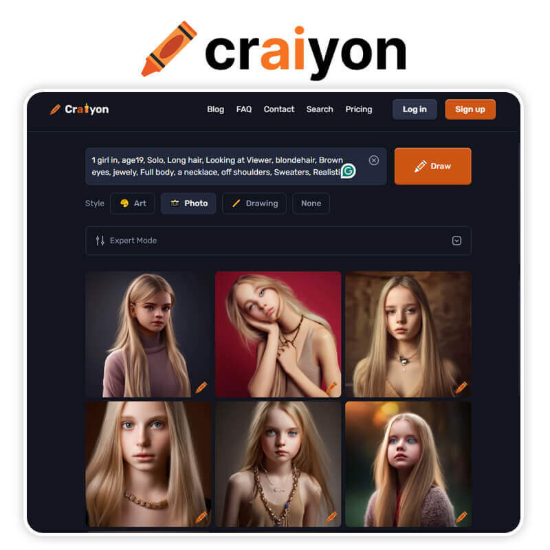 Meilleur générateur d'images IA : Craiyon