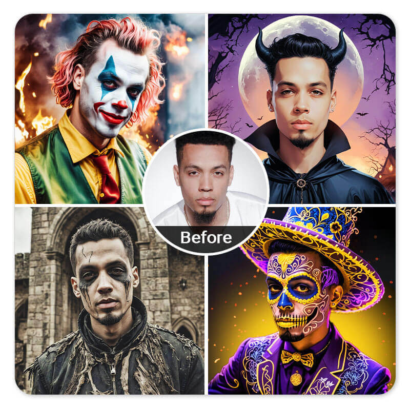 Deixe a IA criar suas fotos de Halloween