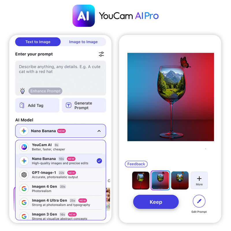 YouCam AI Pro: The Best AI Image Model Generator
