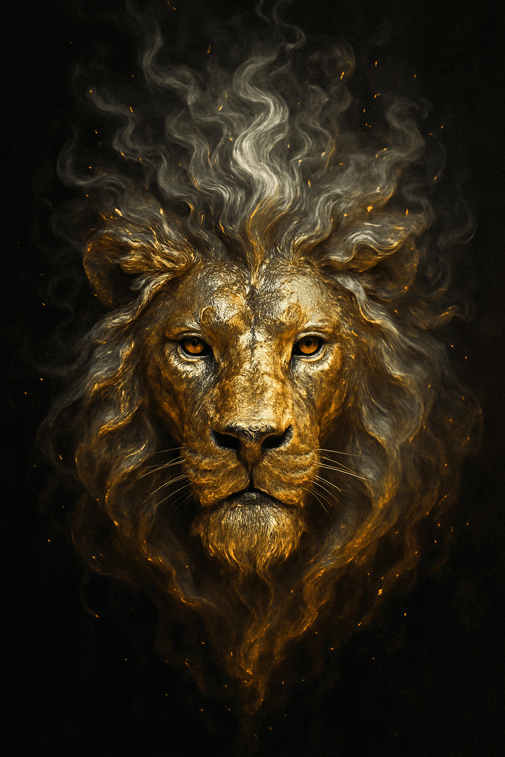 Papel de parede de um robô futurista gerado por IA.