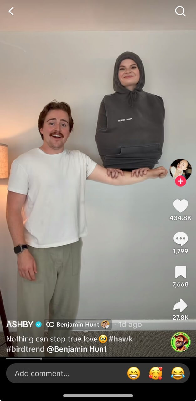 bird trend on TikTok