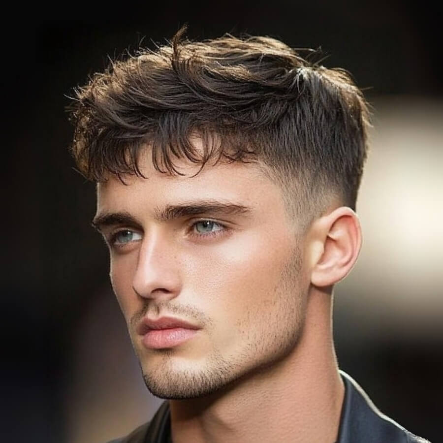 Taper Fade + Textured Top