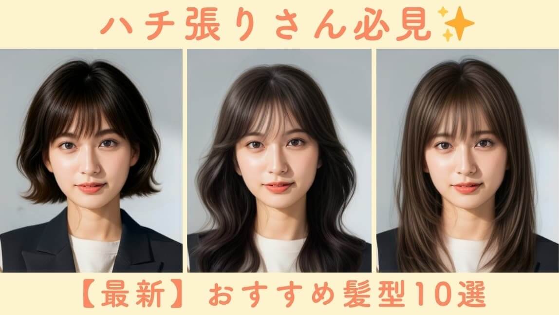 【最新】ハチ張りさんに似合う長さ別おすすめ髪型10選！スタイリングのコツも紹介