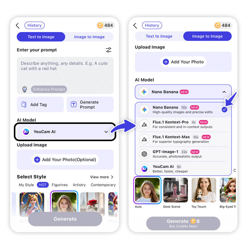 YouCam AI Pro: The Best AI App to Generate Image and Video