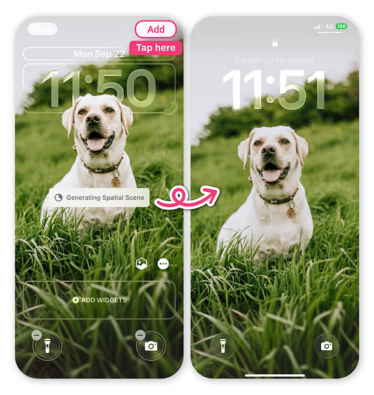 Passo a passo para ativar o efeito de profundidade no papel de parede do iPhone.