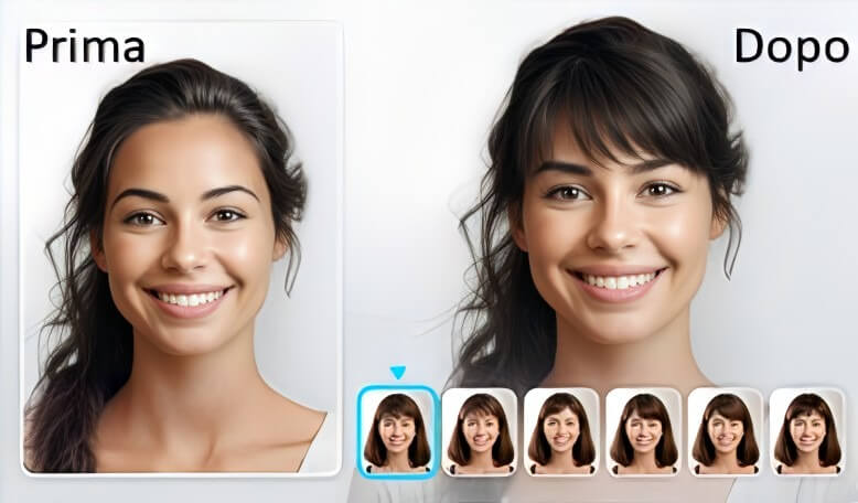 Filtro Frangia: Prova Taglio di Capelli Con Frangetta Con il Simulatore Frangia Online di YouCam Online Editor