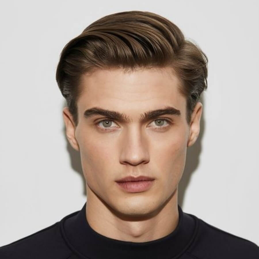 Side Part Pompadour