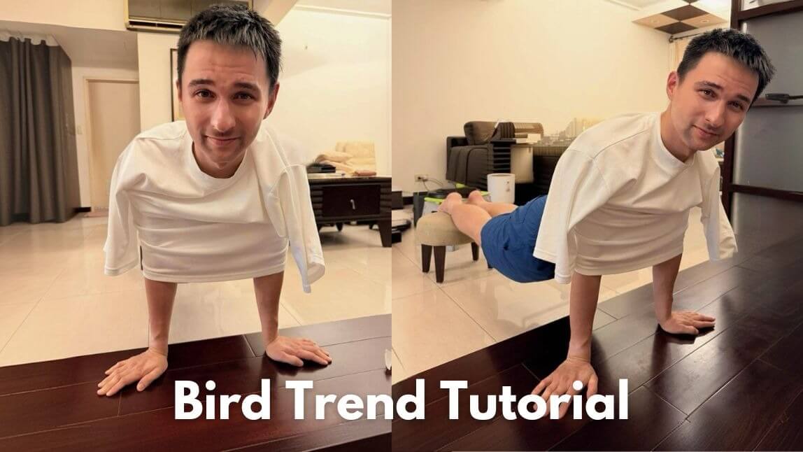 How to Do the Bird Trend Challenge (Behind the Scene)