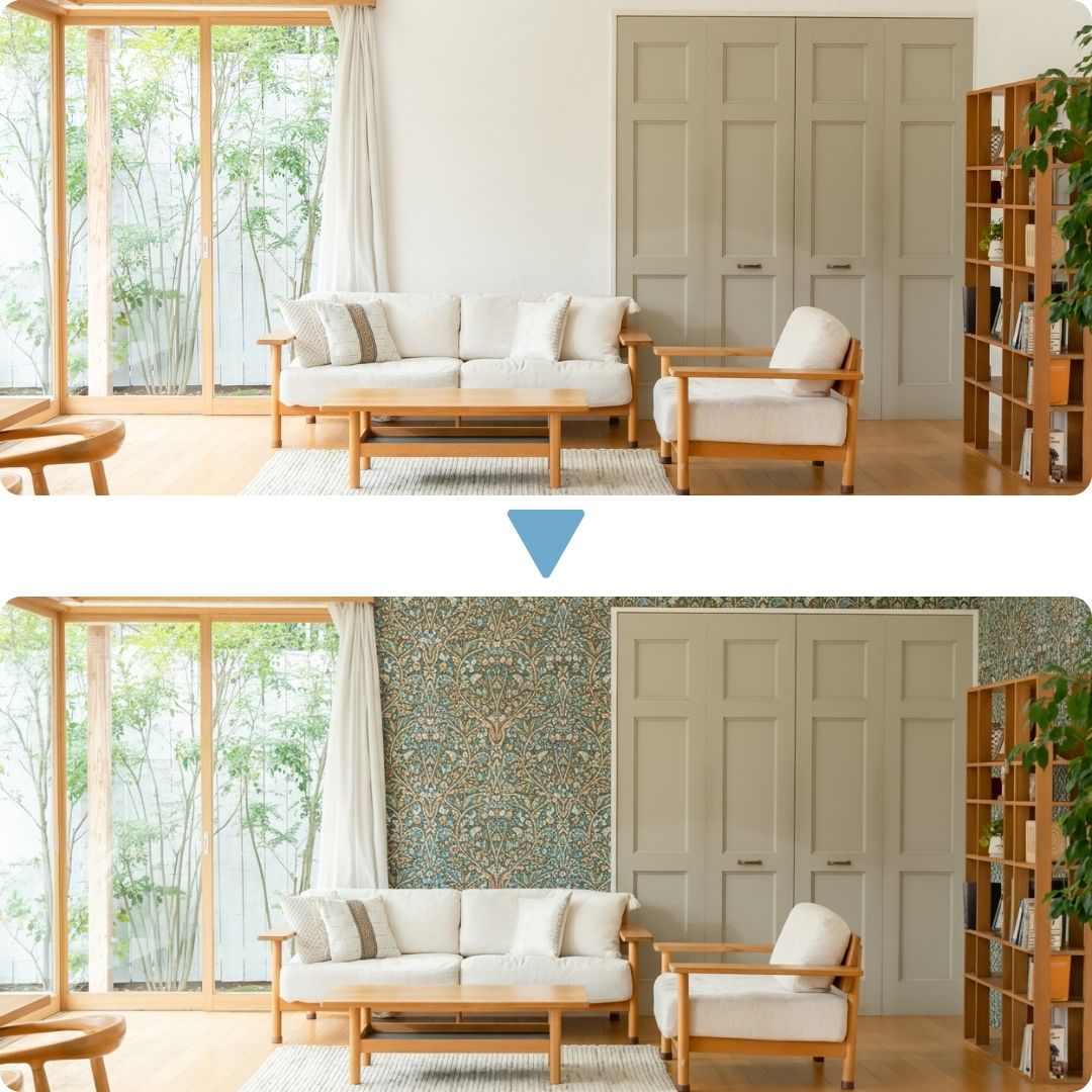 部屋をAIで模様替え