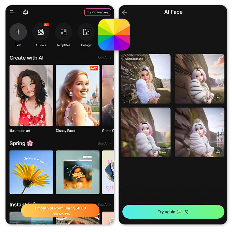 Fotor : meilleure application retouche photo gratuit pour portrait IA