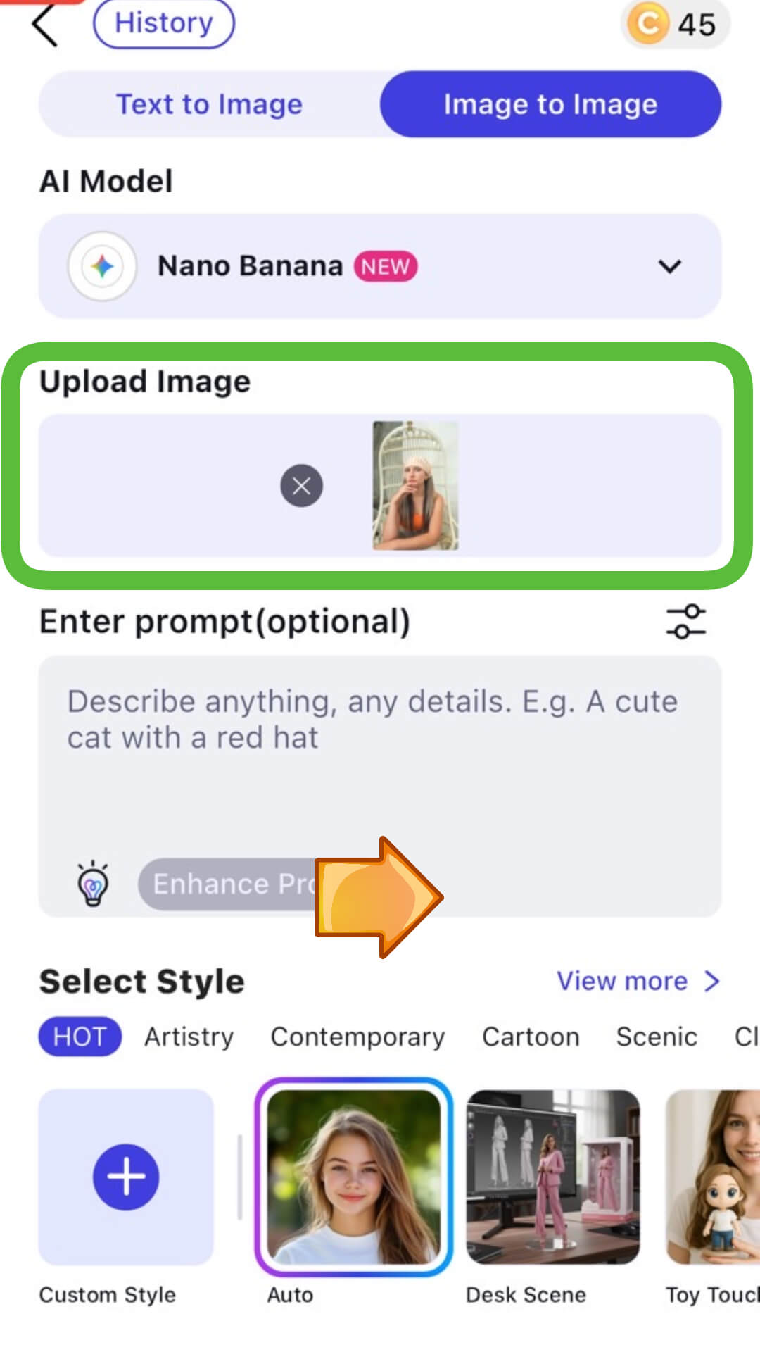 Generatore di Immagini AI YouCam AI Pro