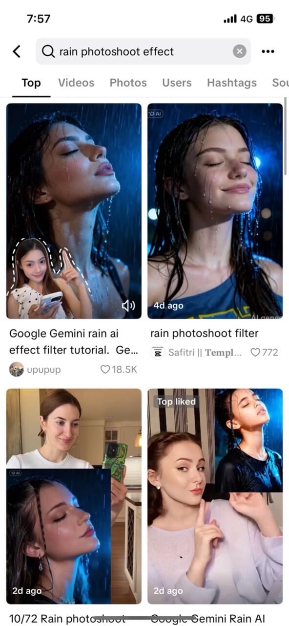 What Is the Rain Photoshoot Filter?