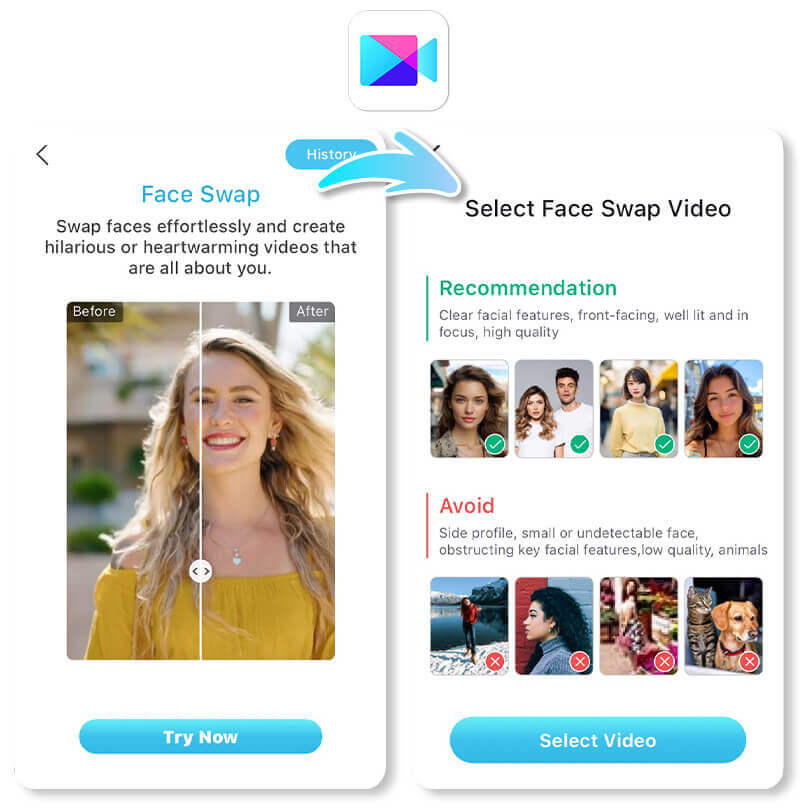 best video face swap app youcam video