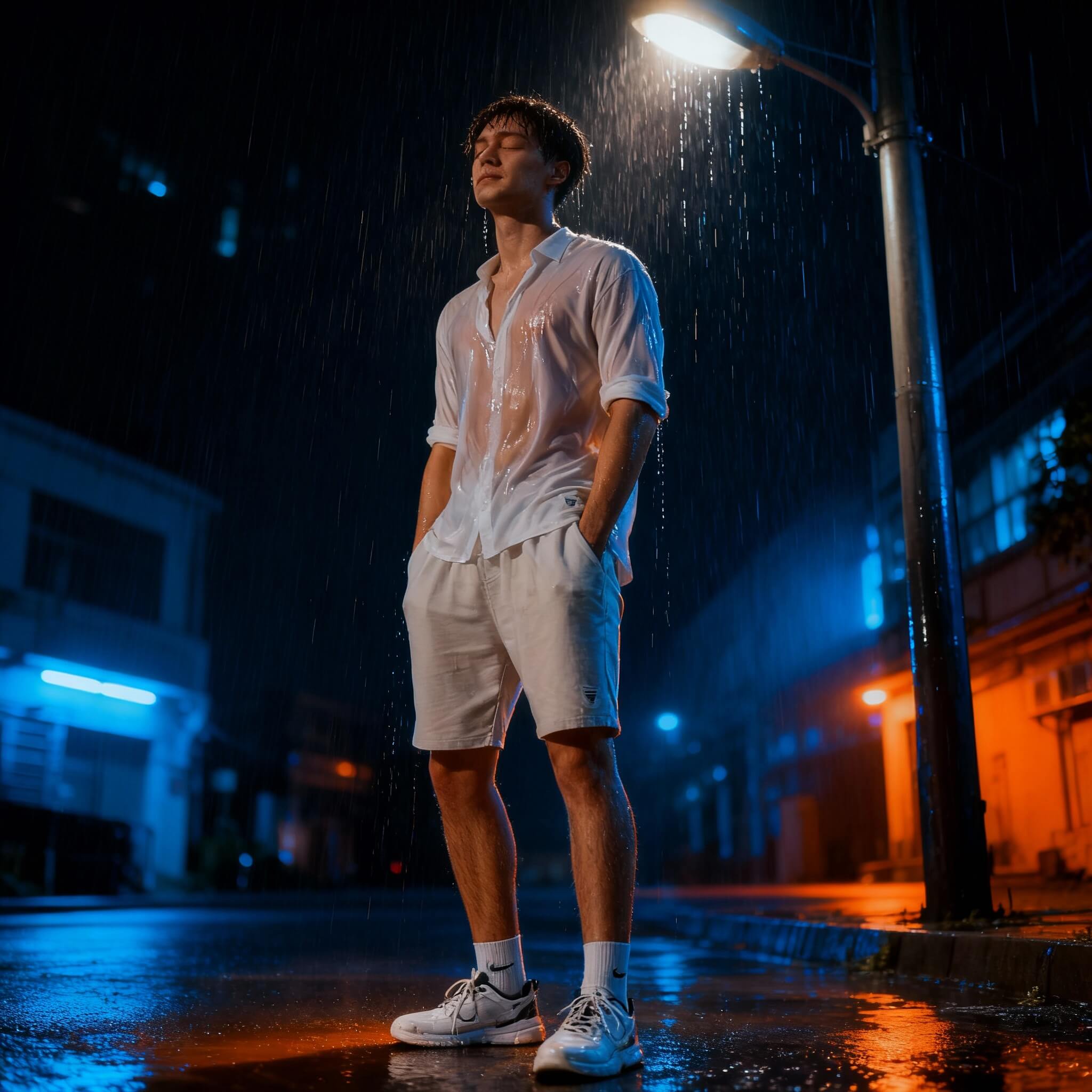 Rain Photoshoot Effect from Google Gemini