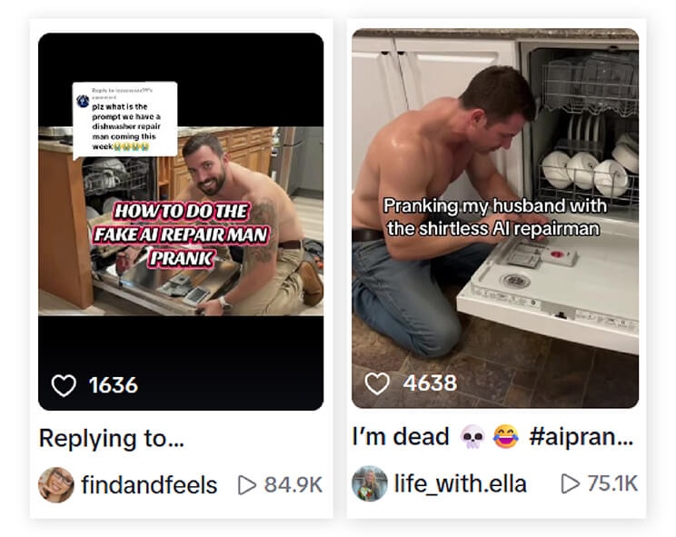 AI Prank Trend on Tiktok