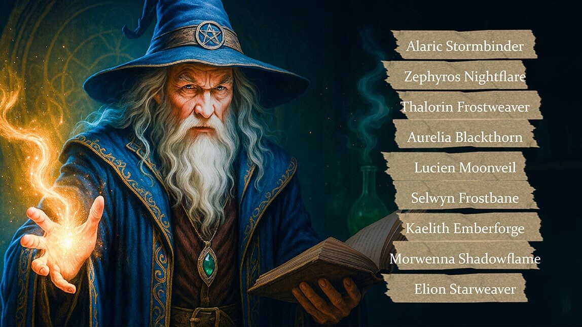 Wizard Name Generator: Generate Your Wizard or Harry Potter Names