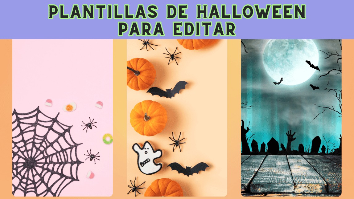 plantillas de halloween para editar con foto
