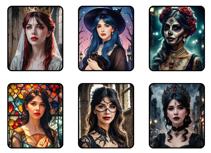 plantillas de halloween para editar caras