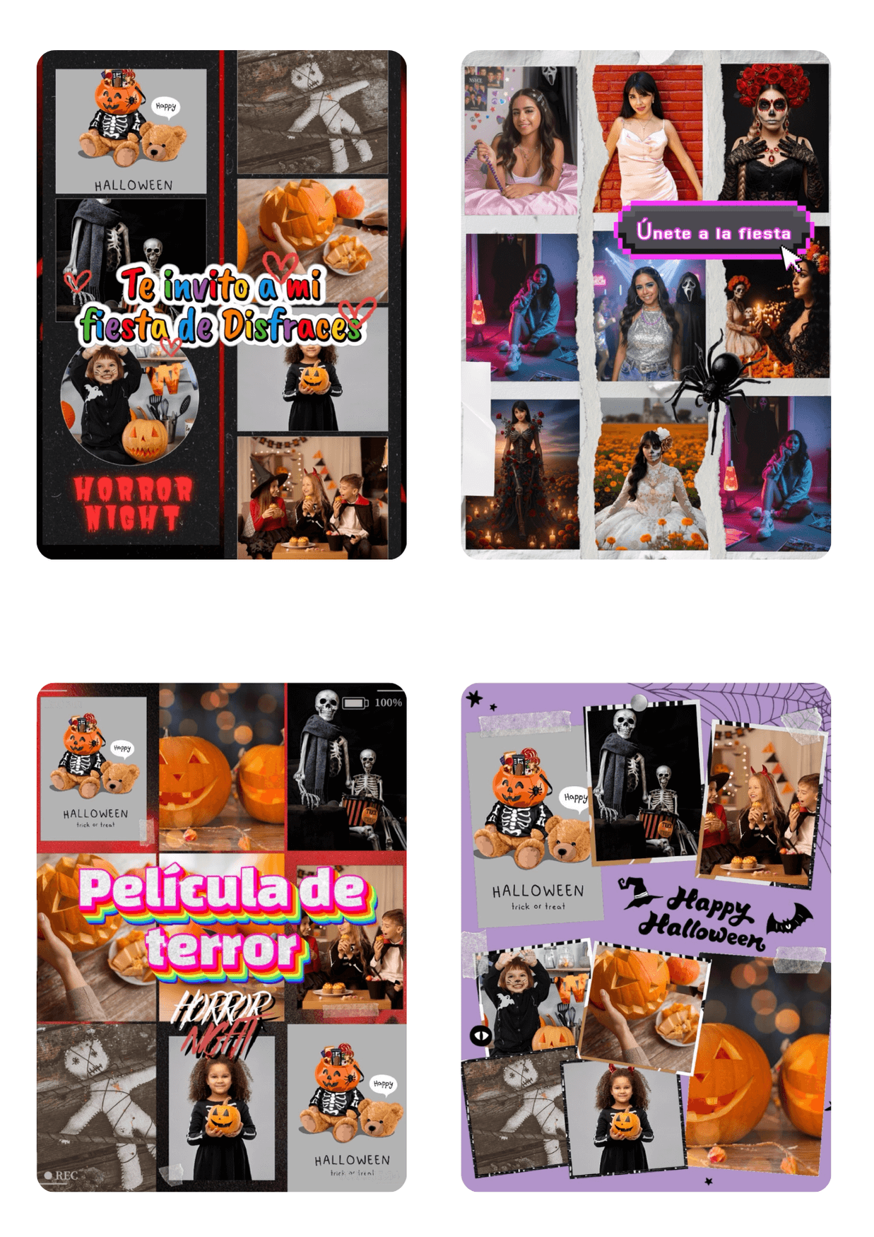 plantillas de halloween para editar con fotos