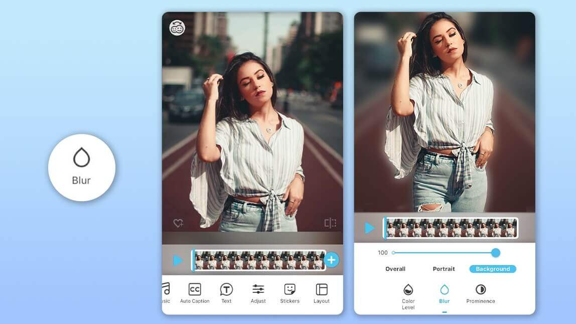 Blur video background with the best blur video app