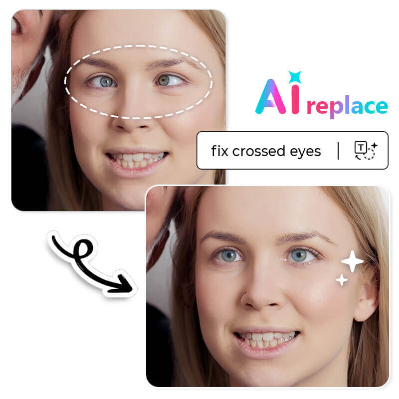 Edit eyes to look at camera