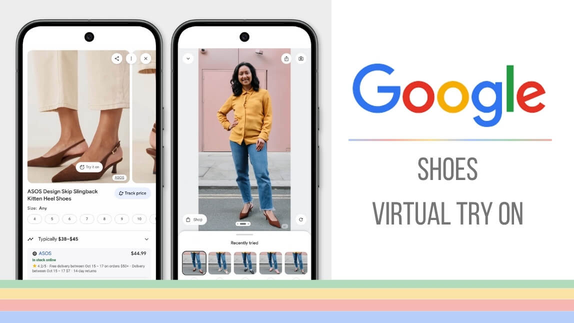 Google virtual try-on shoes with AI
