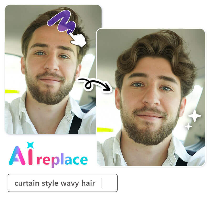 Curtain Bangs Filter Result What would I look like with curtain bangs