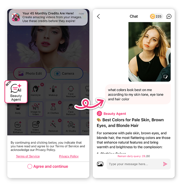 Use Beauty Agent To Do The Color Analysis Use Beauty Agent To Do The Color Analysis