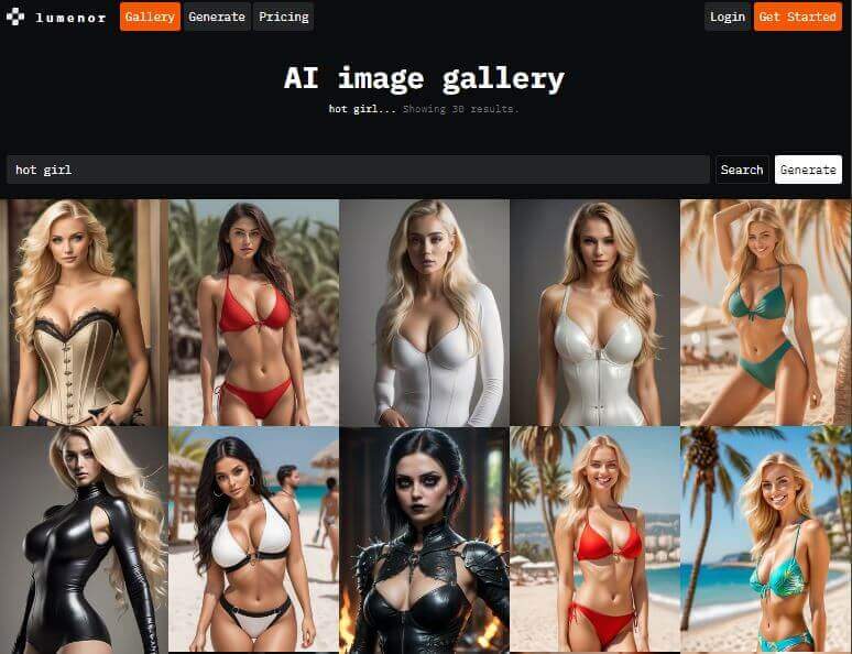 Melhor Gerador de Arte com IA Sensual: Lumenor AI Retrato realista gerado com a inteligência artificial do Lumenor AI.