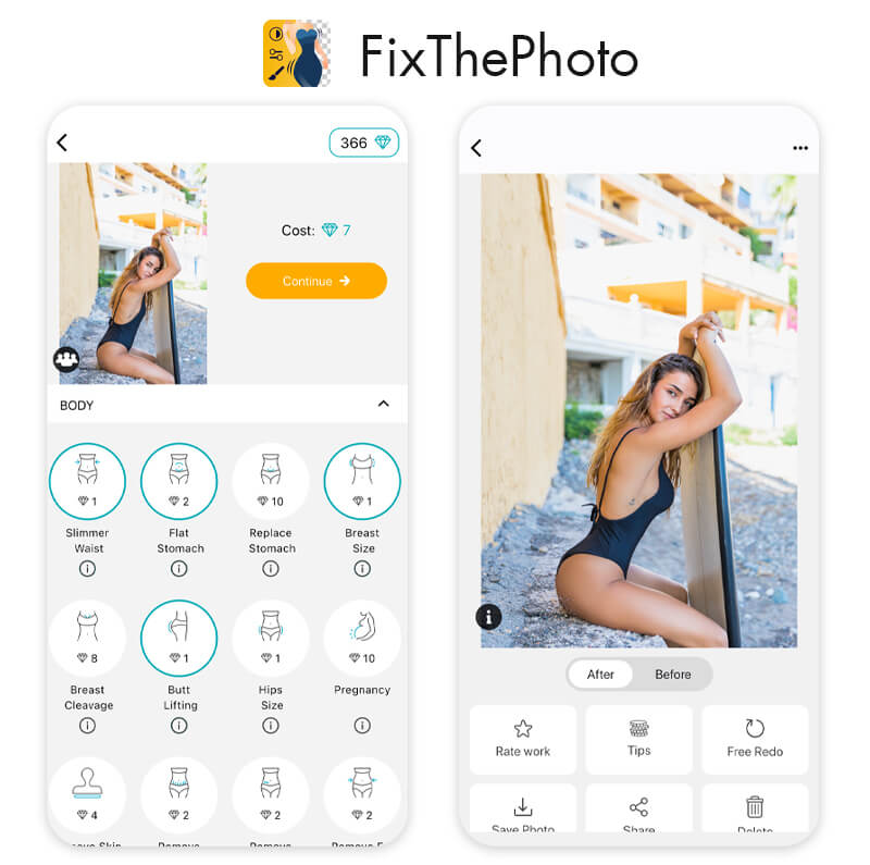 Fix the Photo body editor app