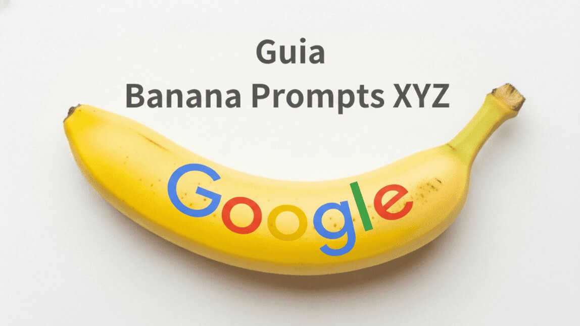 Imagem de banner para o guia sobre Banana Prompts XYZ, mostrando uma banana para ilustrar o conceito de usar prompts de IA para criar e gerar imagens.