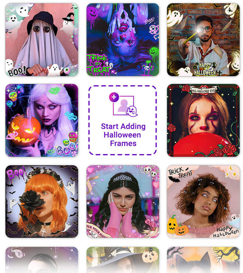 Ajouter cadre photo Halloween