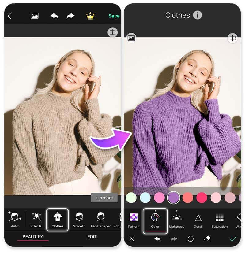 Meilleure application changeur de couleur
