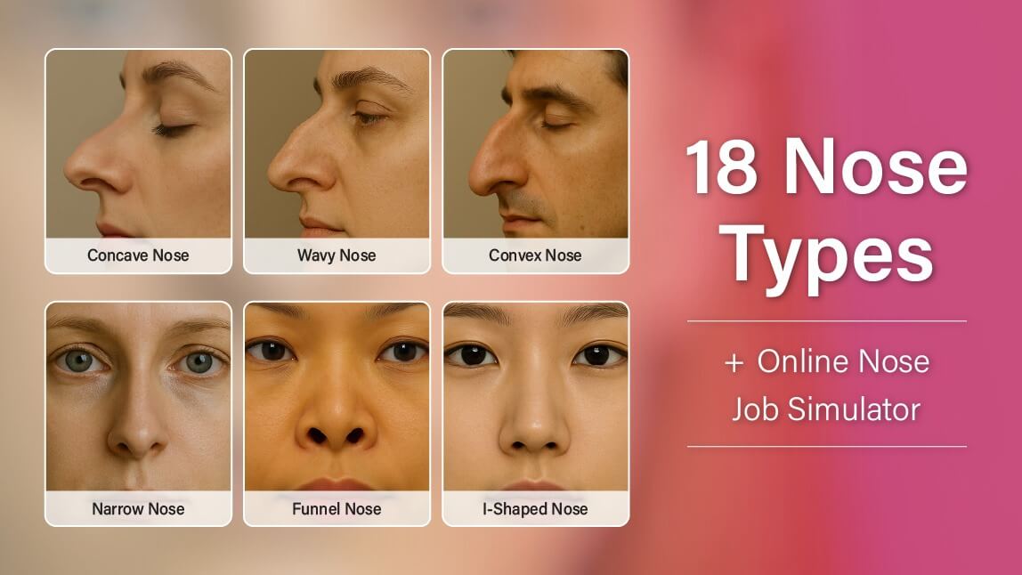 18 types de nez & simulations de rhinoplastie