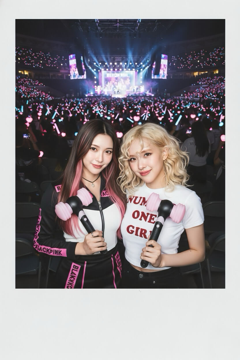 AI 偶像合照拍立得 Gemini合成照片-免費AI合照生成指令-AI偶像合照電梯