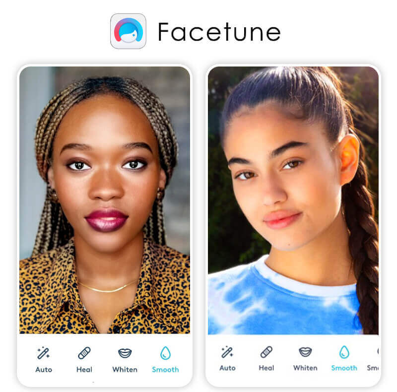 Best Skin Smoother Photo Apps: Facetune Facetune skin smoother photo app