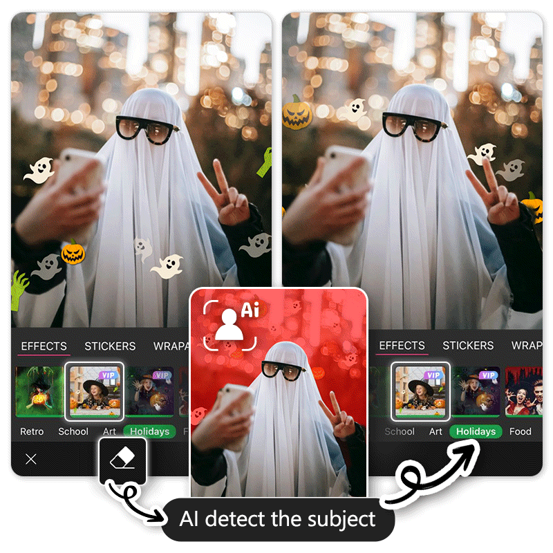 Ajouter effet Halloween aux photos