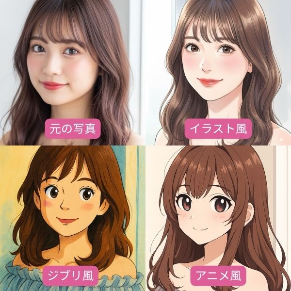 写真をイラストに加工