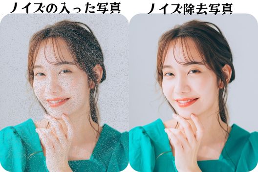 ノイズの入った写真を加工で除去 ノイズの入った写真を加工で除去