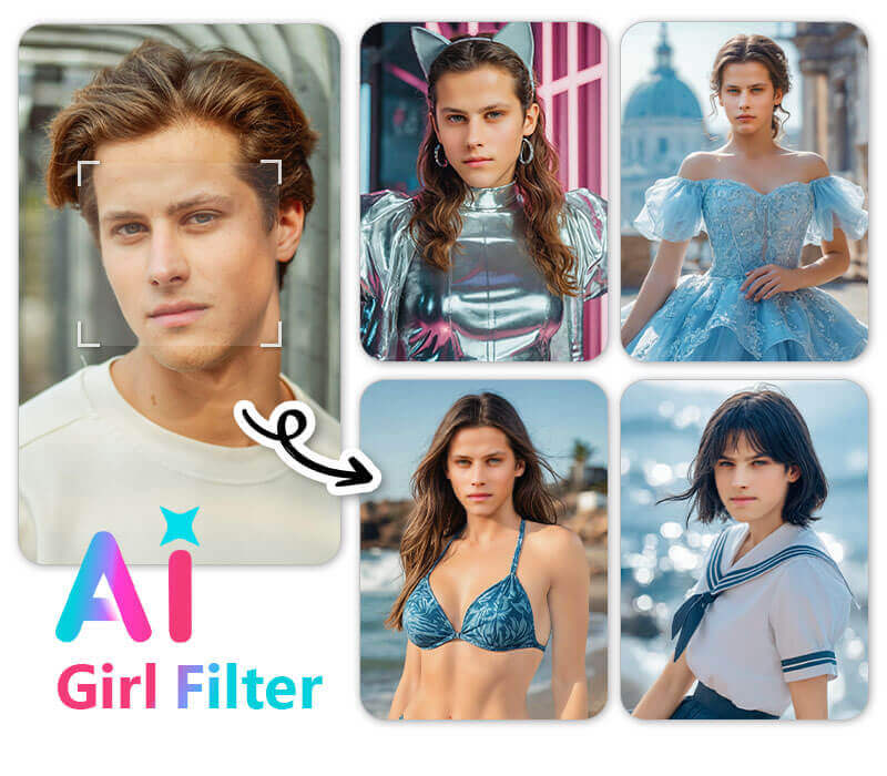 AI Studio is another tool to help you see what you'd look like as the opposite gender Try female self filter with AI Studio