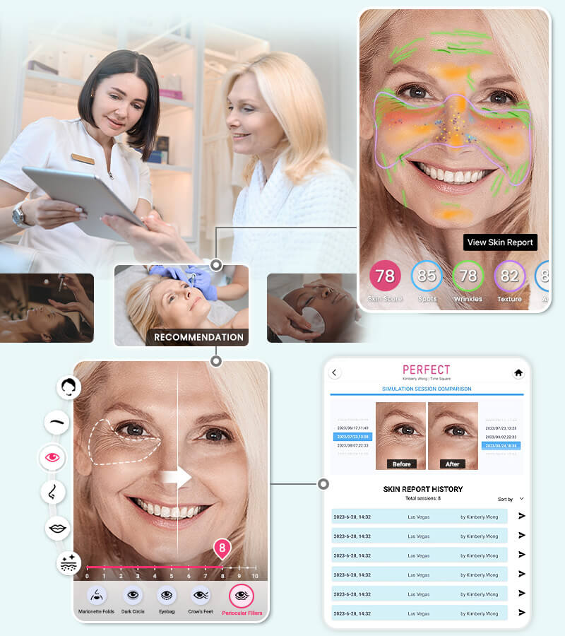 aesthetic skin simulation