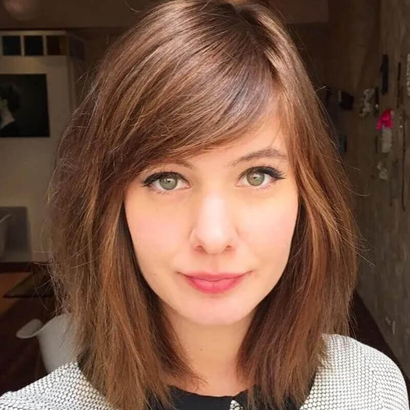 Side-Swept Bangs